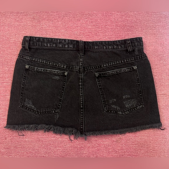 Free People Black Jean Skirt - Picture 2 of 3